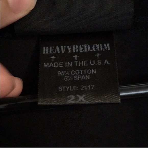 Heavy Red Couture Noir Gothic Long Sleeve Top - Picture 4 of 8